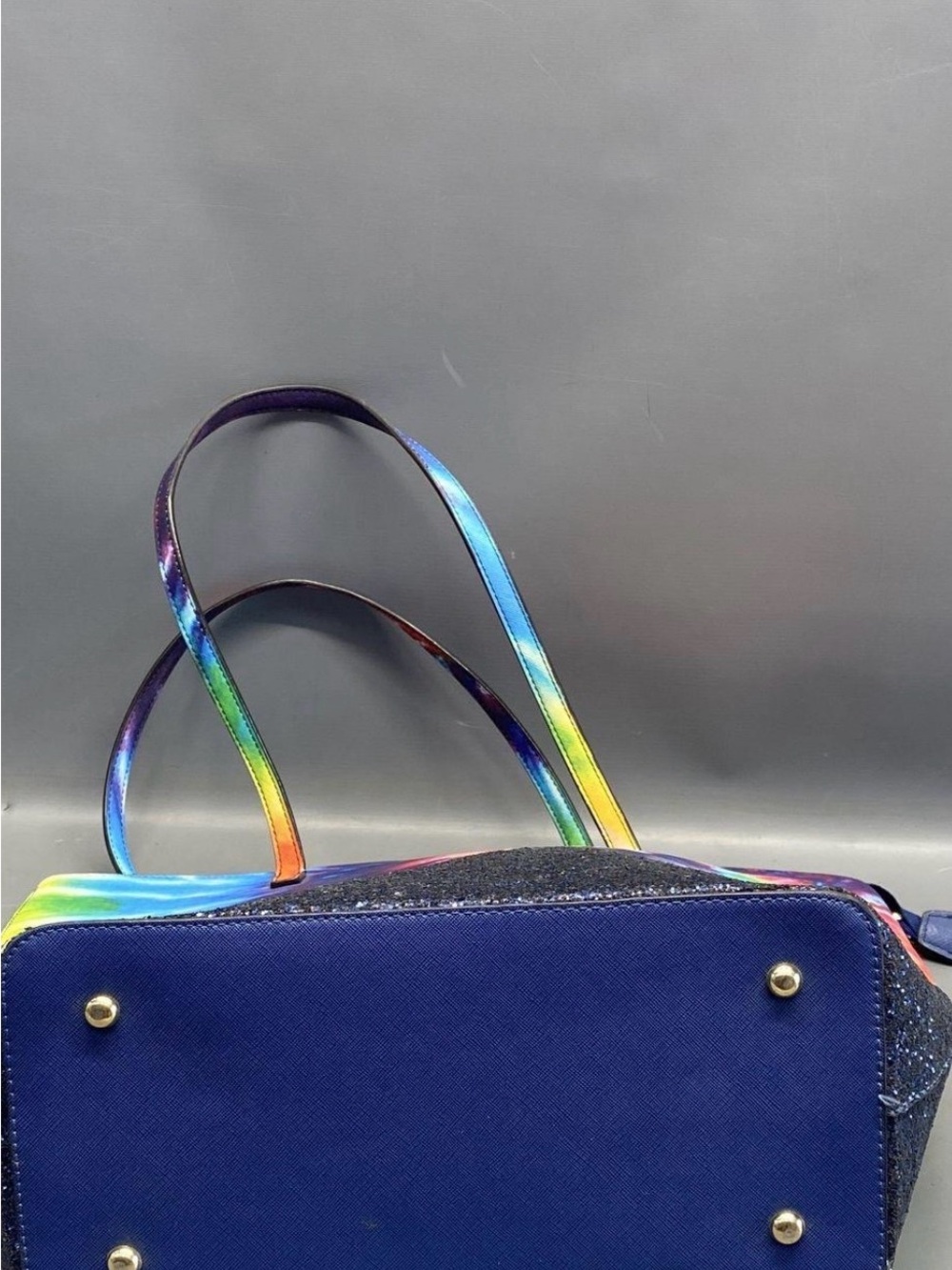 Kate Spade Tie-Dye Spiral Glitter Tote Bag in Multicolor - Picture 3 of 6